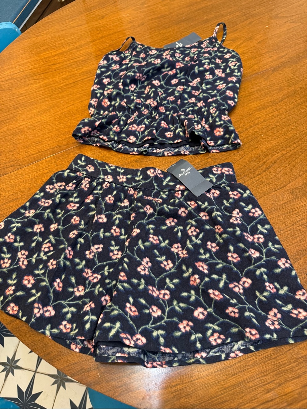 Abercrombie Kids Girls 2 piece Top and Skirt Set